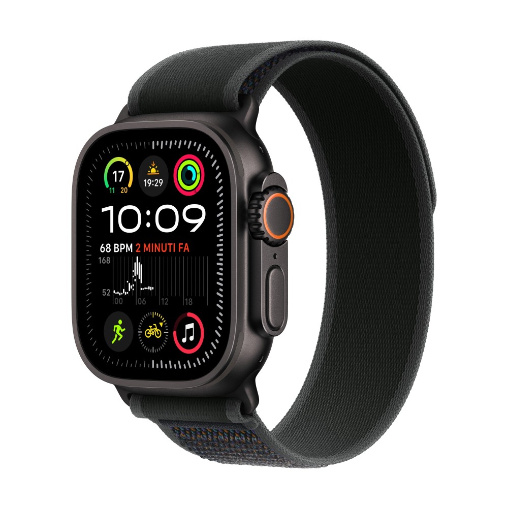 Apple Watch Ultra 2 Smartwatch 49mm GPS + Cellular Black Titanium Case with Black Trail Loop M/L watchOS 11 64 GB Apple Watch Ultra 2 Smartwatch 49mm GPS + Cellular Black Titanium Case with Black Trail Loop M/L watchOS 11 64 GB