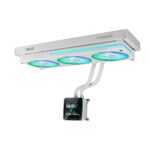 ASUS Prime SLC II 360 ARGB All-in-One Liquid CPU Cooler, 3 x 120 mm Fans, 3.95" IPS Display, LGA 1851/1700/AM5/AM4, White