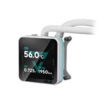 ASUS Prime SLC II 360 ARGB All-in-One Liquid CPU Cooler, 3 x 120 mm Fans, 3.95" IPS Display, LGA 1851/1700/AM5/AM4, White