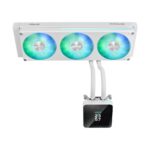 ASUS Prime SLC II 360 ARGB All-in-One Liquid CPU Cooler, 3 x 120 mm Fans, 3.95" IPS Display, LGA 1851/1700/AM5/AM4, White
