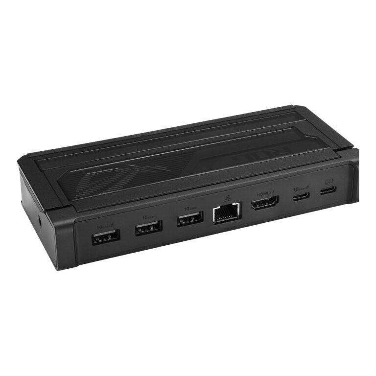 ASUS ROG Bulwark Dock DG300 7-in-1 USB-C Docking Station, 8K HDMI 2.1, 140W PD, Ethernet - Black