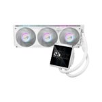 ASUS ROG Strix LC IV 360 ARGB White Liquid CPU Cooler, 5.08" IPS Display, LGA 1700, AM4, AM5, LGA 1851