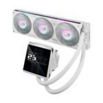 ASUS ROG Strix LC IV 360 ARGB White Liquid CPU Cooler, 5.08" IPS Display, LGA 1700, AM4, AM5, LGA 1851