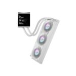 ASUS ROG Strix LC IV 360 ARGB White Liquid CPU Cooler, 5.08" IPS Display, LGA 1700, AM4, AM5, LGA 1851