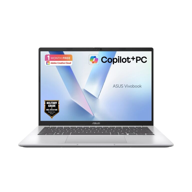 ASUS Vivobook 14 Copilot+ Laptop, 14" WUXGA IPS-Level Display, Intel Core Ultra 5 325, 16 GB RAM, 512 GB SSD, Windows 11 Home, Cool Silver