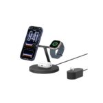 Belkin WIZ032MYBK 3-in-1 Wireless Charging Pad for Smartphone Headset Watch Qi2 40W 1.5 m Black