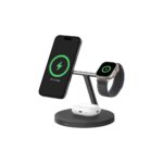 Belkin WIZ032MYBK 3-in-1 Wireless Charging Pad for Smartphone Headset Watch Qi2 40W 1.5 m Black