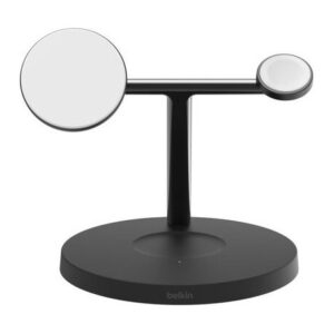 Belkin WIZ032MYBK 3-in-1 Wireless Charging Pad for Smartphone Headset Watch Qi2 40W 1.5 m Black