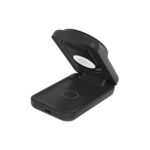 Belkin WIZ036MYBK 3-in-1 Foldable Qi2 Wireless Charger 25W MagSafe Compatible 45W USB-C - Black