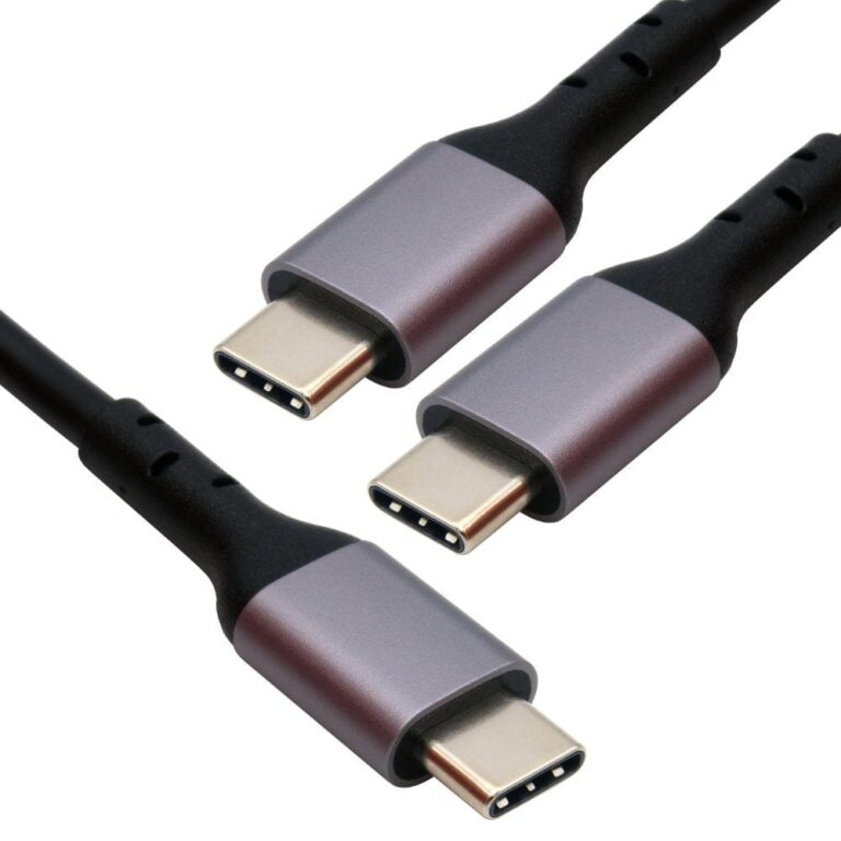 Cables Direct 1x USB-C Male to 2x USB-C Male 140W Cable, 1.8m - Black