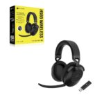 Corsair HS65 Wireless Gaming Headset Bluetooth Virtual 7.1 Surround Sound Black