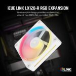 Corsair iCUE LINK LX120-R RGB 120 mm Computer Case Fan, White