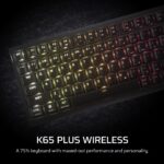 Corsair K65 Plus Wireless Gaming Keyboard 75% Mechanical UK English Black