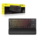 Corsair K70 Pro TKL Gaming Keyboard Wired Tenkeyless Magnetic-Mechanical MGX V2 Switches QWERTZ UK Layout RGB Black