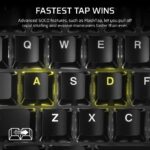 Corsair K70 Pro TKL Gaming Keyboard Wired Tenkeyless Magnetic-Mechanical MGX V2 Switches QWERTZ UK Layout RGB Black