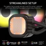 Corsair Nautilus 360 RS ARGB Liquid CPU Cooler, LGA 1700, AM4, AM5, Black