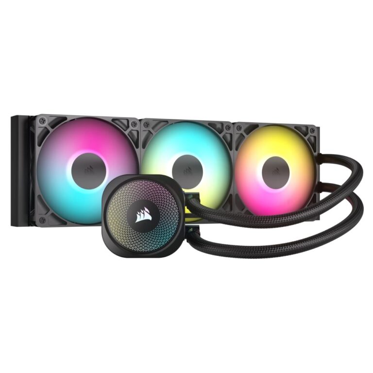 Corsair Nautilus 360 RS ARGB Liquid CPU Cooler, LGA 1700, AM4, AM5, Black