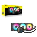 Corsair Nautilus 360 RS ARGB Liquid CPU Cooler, LGA 1700, AM4, AM5, Black