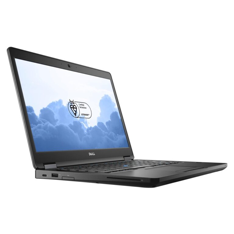 Dell Latitude 5490 14-inch Full HD Laptop - Intel Core i5-8250U 16GB RAM 256GB SSD Windows 11 Pro Black Refurbished