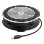 EPOS EXPAND 30 Wireless Portable Conference Speakerphone, Bluetooth 5.0 & USB-C, 18h Talk Time, Black/Silver