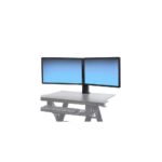 Ergotron 97-934-085 WorkFit Dual Monitor Desk Mount Kit for up to 24" Screens, Black