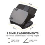 Fellowes Professional Series Laptop Workstation, Metal, Black, Adjustable, 4x USB 2.0