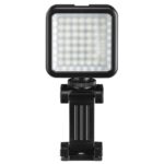 Hama 49 BD LED Selfie Light with Smartphone Holder, Battery Operated, Black