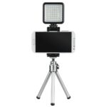 Hama 49 BD LED Selfie Light with Smartphone Holder, Battery Operated, Black