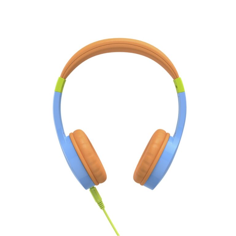 Hama Kids Guard Wired Headset with Built-in Microphone 3.5 mm Connector Blue and Orange