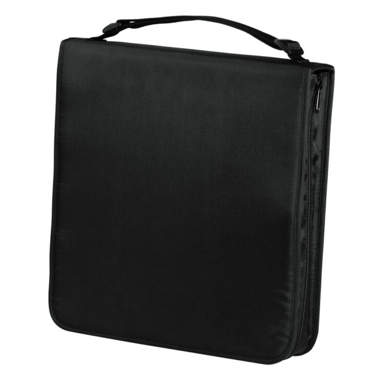 Hama Nylon CD/DVD Storage Wallet with Carrying Strap, 160 Disc Capacity, Black