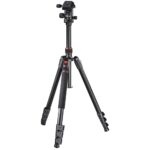 Hama TAR Duo Aluminium Camera Tripod with Ball Head, 165cm Height, 8kg Capacity - Black
