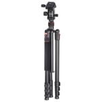 Hama TAR Duo Aluminium Camera Tripod with Ball Head, 165cm Height, 8kg Capacity - Black