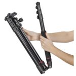 Hama TAR Duo Aluminium Camera Tripod with Ball Head, 165cm Height, 8kg Capacity - Black