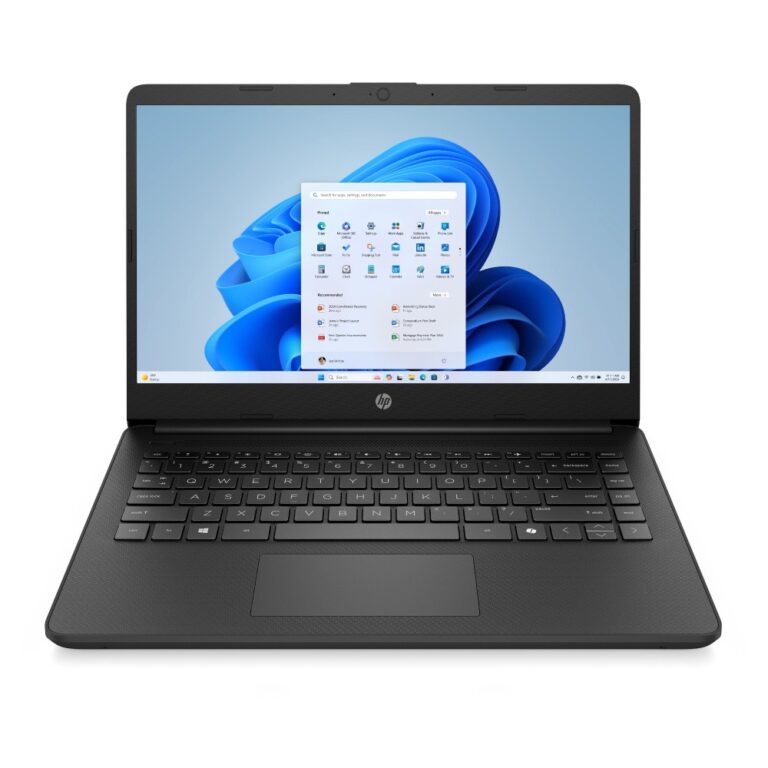HP 14-dq6002na 14" Laptop HD Intel N150 4 GB DDR4-SDRAM 128 GB UFS Intel UHD Graphics Windows 11 Home in S mode Black