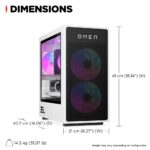 HP OMEN 35L GT16-0038na Gaming Desktop, AMD Ryzen 7 8700F, 32GB DDR5, 1TB SSD, RTX 5060 Ti 16GB, Windows 11 Home, Black