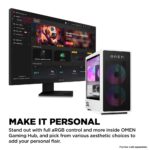 HP OMEN 35L GT16-0038na Gaming Desktop, AMD Ryzen 7 8700F, 32GB DDR5, 1TB SSD, RTX 5060 Ti 16GB, Windows 11 Home, Black