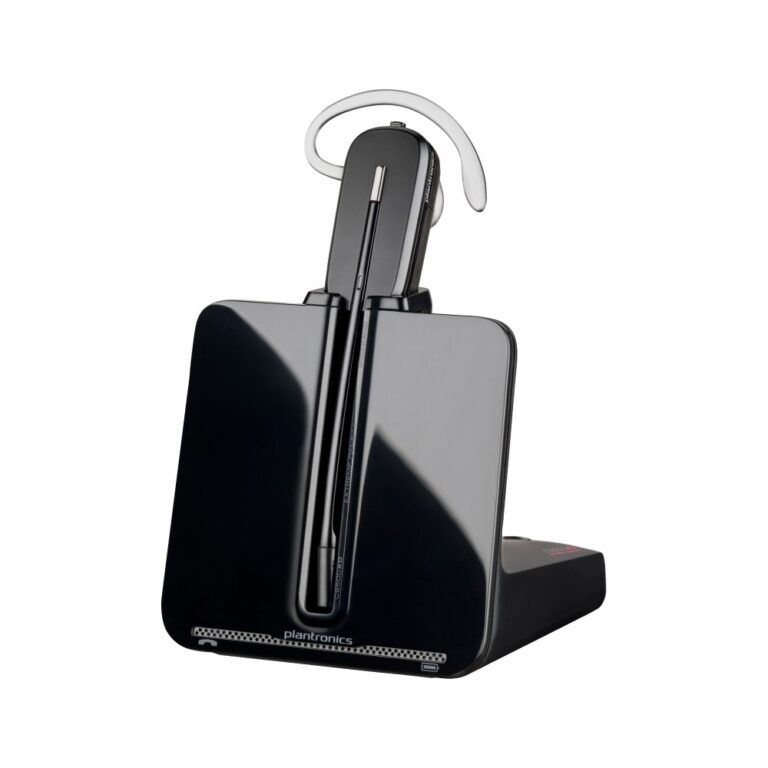 HP Poly CS540A DECT Wireless Monaural Headset, Boom Microphone, Black