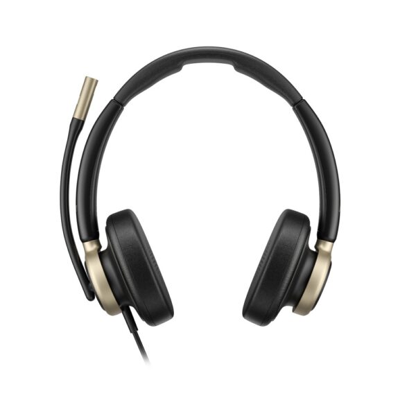 HP Poly Mission 825 Stereo Wired USB Headset Active Noise Cancelling Black