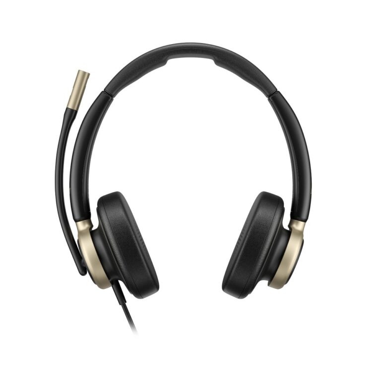 HP Poly Mission 825 Stereo Wired USB Headset Active Noise Canceling Black
