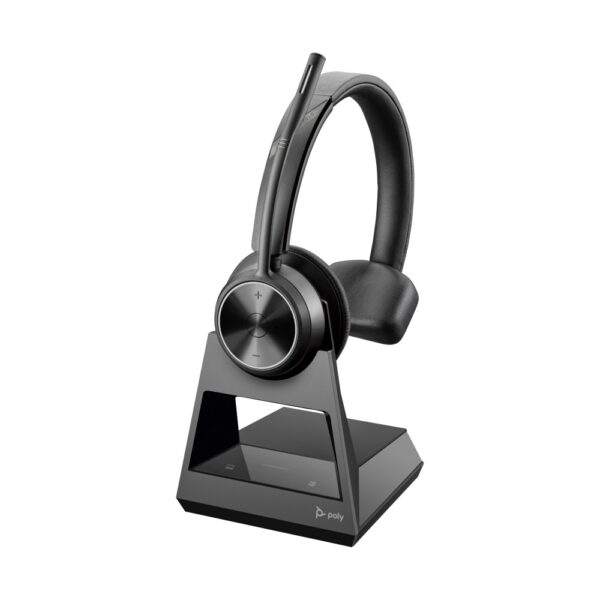 HP Poly Savi 7310 Office DECT Wireless Monaural Headset, Boom Microphone, Black