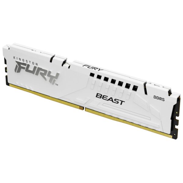 Kingston FURY Beast 32GB (1 x 32GB) DDR5 6000MT/s CL30 DIMM AMD EXPO Desktop Memory - White