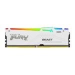 Kingston FURY Beast DDR5 32GB 5600MT/s 2 x 16GB DIMM CL36 White RGB EXPO