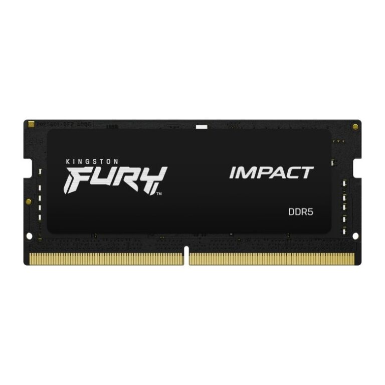 Kingston FURY Impact 8GB (1 x 8GB) 4800MT/s CL38 DDR5 SODIMM Laptop Memory