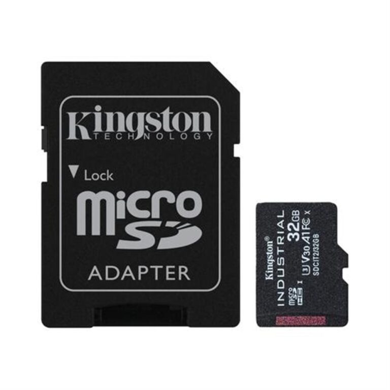 Kingston Industrial microSD Flash Memory Card with SD Adapter 32GB Class U3 V30 A1
