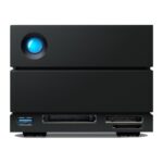 LaCie 2big Dock v2 60 TB Desktop Hard Drive Black Thunderbolt 3 USB-C