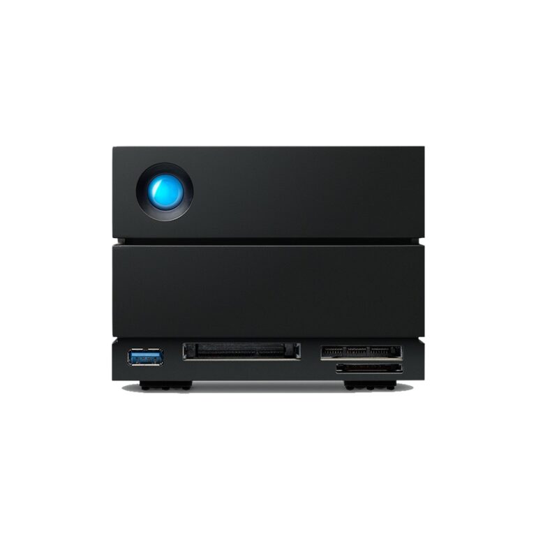 LaCie 2big Dock v2 60 TB Desktop Hard Drive Black Thunderbolt 3 USB-C