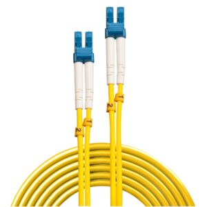 Lindy LC to LC OS2 Singlemode Fibre Optic Patch Cable 1 m Yellow