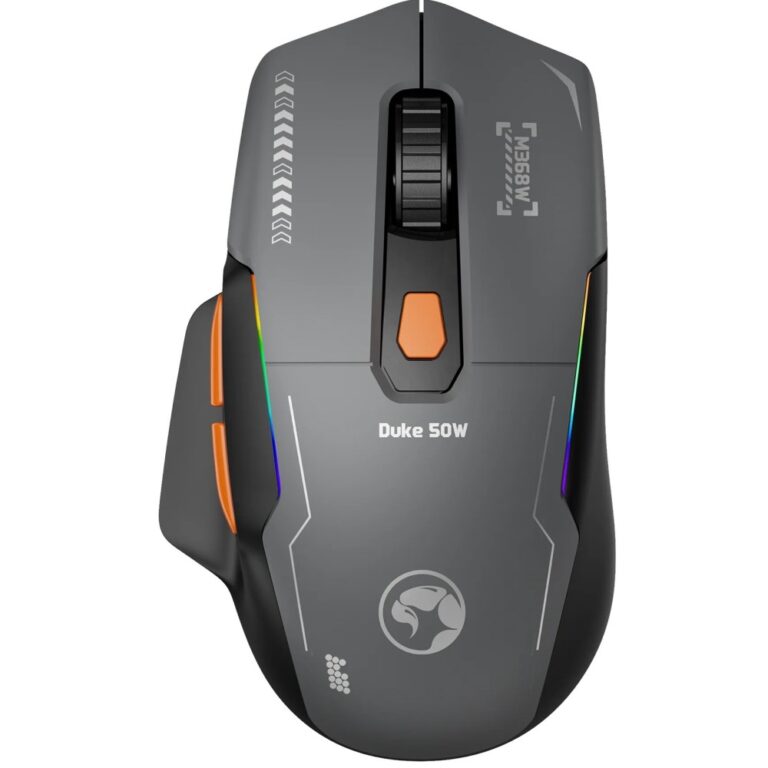 Marvo Duke 50 M368W Wireless Gaming Mouse, Tri-Mode Connectivity, 12800 DPI