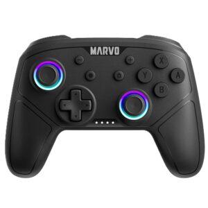 Marvo Pact 60 Wireless Gaming Controller for PS3, PS4, Switch, PC and Mobile Black