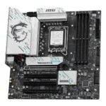 MSI B860M Gaming Plus WiFi Micro-ATX Motherboard - LGA 1851, Intel B860, DDR5, Wi-Fi 7, Black